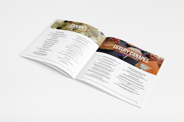 Wedding catering menu