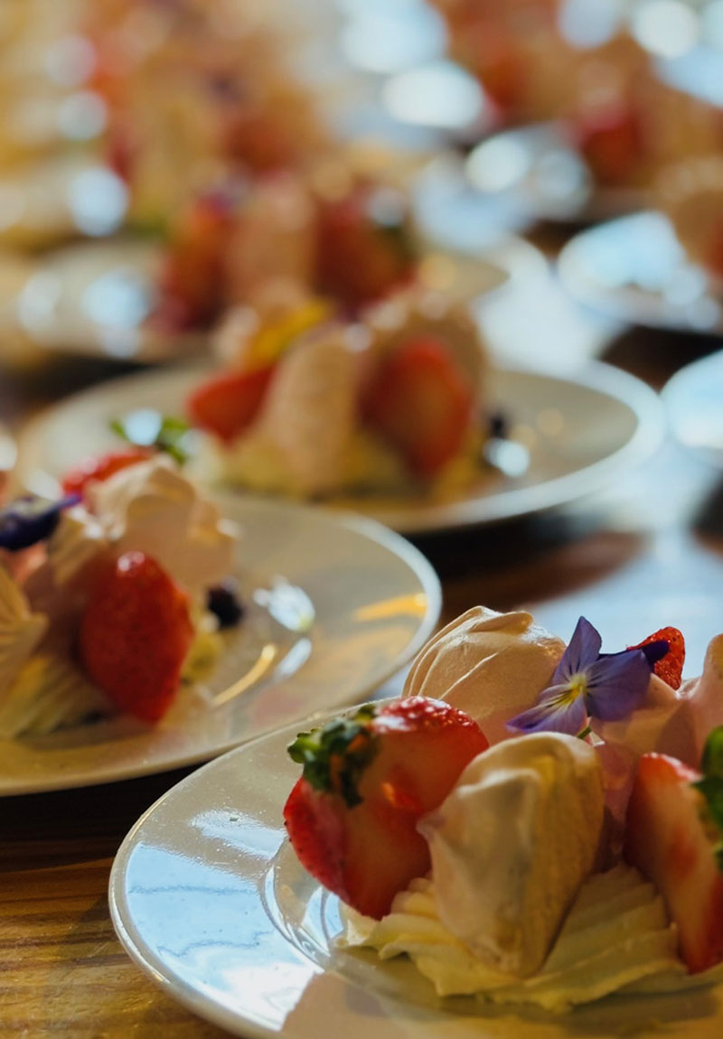 Desert Course Catering at Wedding Reception