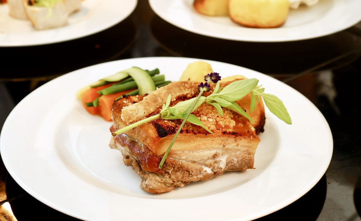 Devon Wedding Catering Wedding Breakfast Main Course Belly Pork
