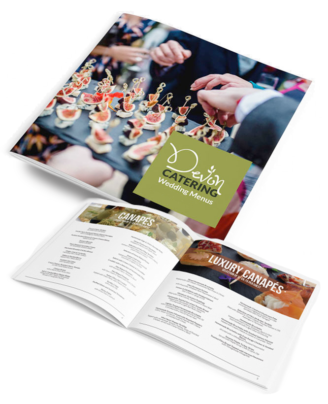 Devon Catering Menu Image for Menu Download